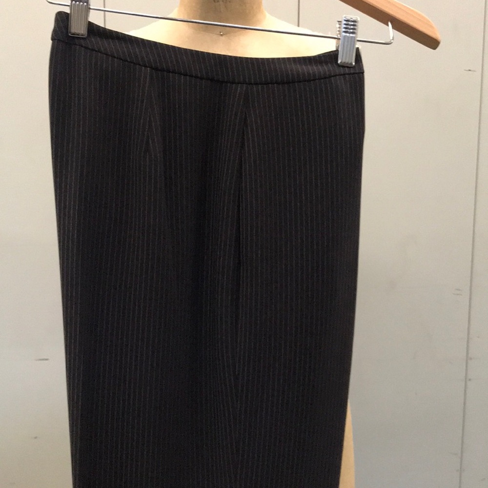 Tahari  Brown Pinstripe Pant Suit - Picture 6 of 10